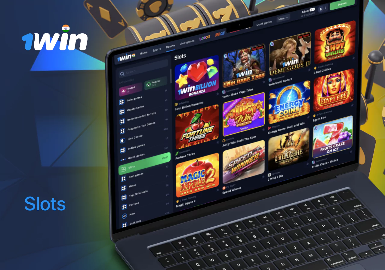 1Win slots from Pragmatic Play, NetEnt and 3 Oaks